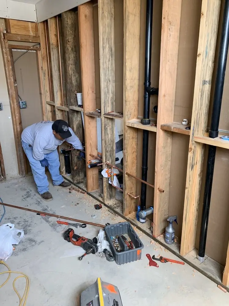 Commercial rough-in plumbing for Water Heater Replacement in Abington Shores